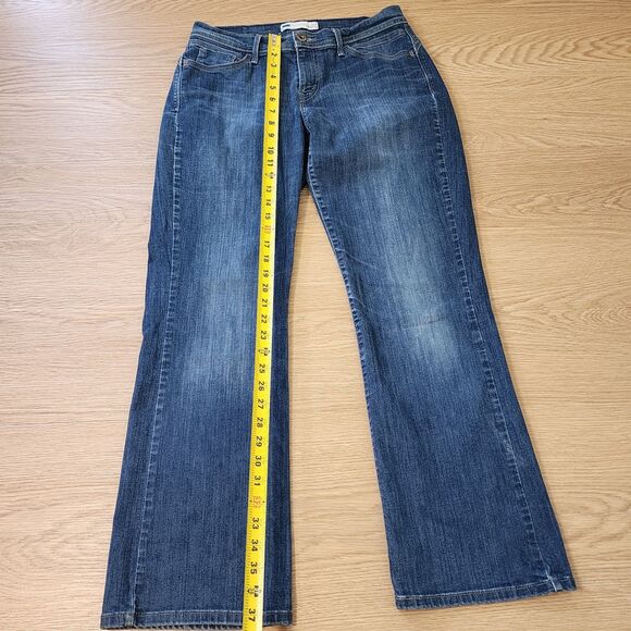 Levis 529 Jeans Womens 10M Blue Curvy Bootcut Dark Wash Flared Rock Denim 30x32 - Picture 7 of 12